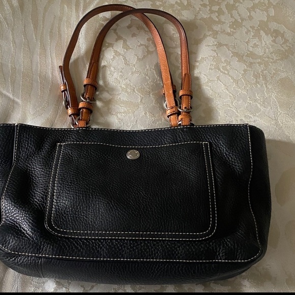 Vintage Coach Tote in pebbled leather - Picture 10 of 11